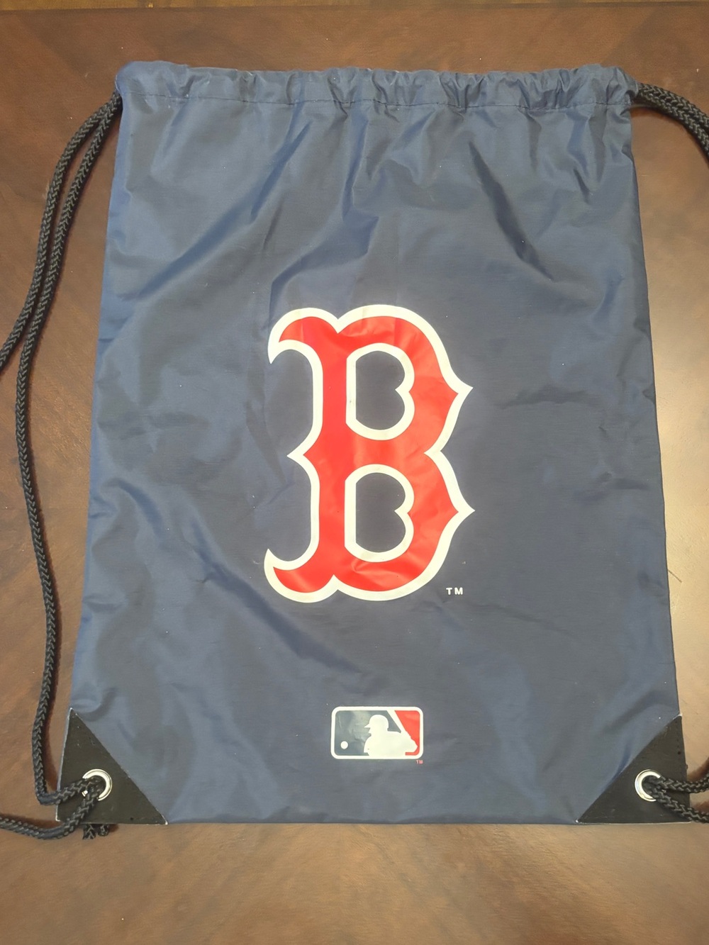 MLB Boston Red Sox Navy Drawstring Backpack - Picture 2 of 10